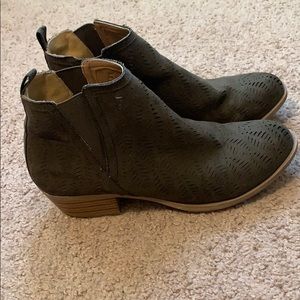Hunter Green Ankle Booties